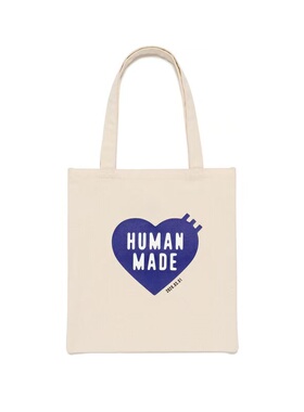 日本订购 humanmade每日限定 定制日期 爱心托特包单肩包
