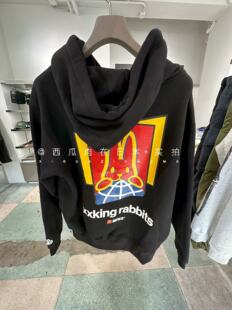 日本订购 FR2 25AW新款联名麦当劳兔兔印花连帽拉链卫衣 男女款