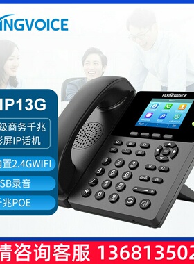 FLYINGVOICE飞音时代 FIP13G高级商务千兆彩屏IP话机SIP网络电话