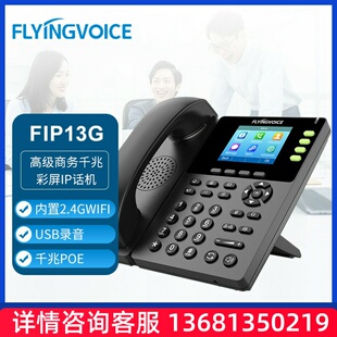 FLYINGVOICE飞音时代 FIP13G高级商务千兆彩屏IP话机SIP网络电话