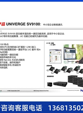 NEC SL2100电话交换机12带90模拟分机