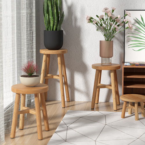 室内阳台花园凳实木加固整装吧凳