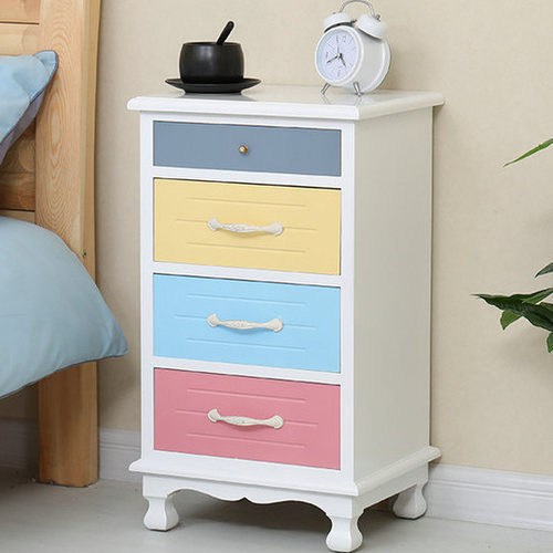 实木床头柜卧室北欧收纳柜整装