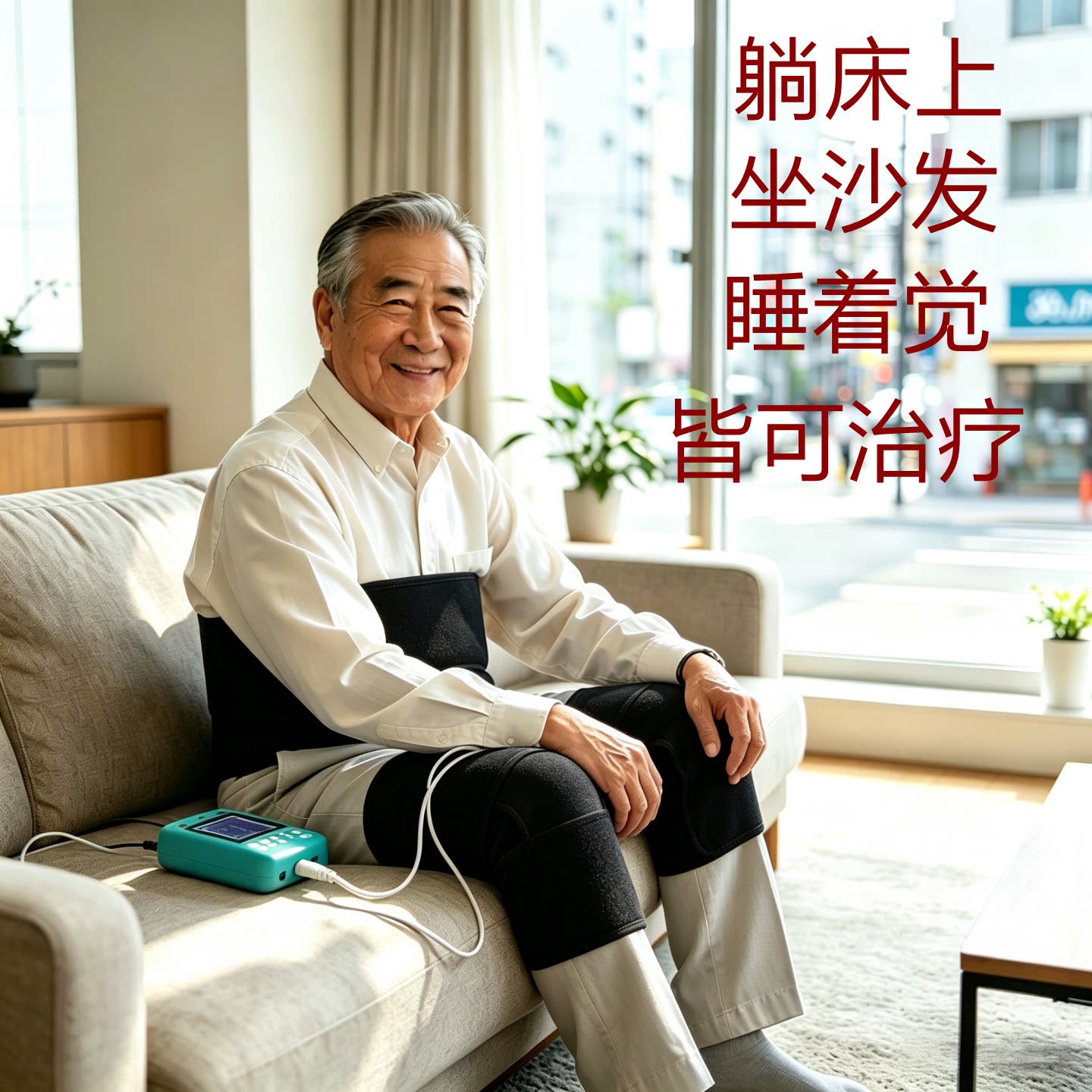 QLS-99A电热护腰膝中老年加热保暖关节护具理疗远红外磁疗透化带