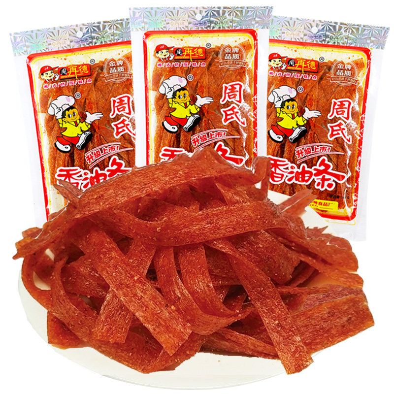 周氏香油条辣条148g大包周再德师傅8090后 湖南特产儿时麻辣零食