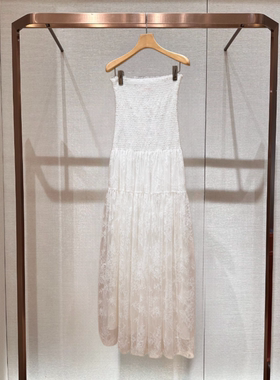 2026夏季新款千金风拼接蕾丝中长款A字抹胸吊带连衣裙女XSJ3L05B