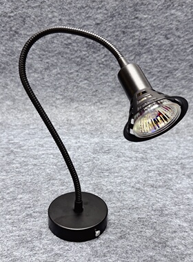 12V220V50WMR16插脚灯架卤钨灯吸顶座式软管喇叭卤素灯机床照明灯