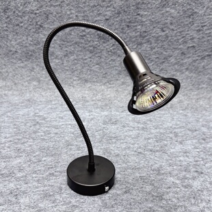12V220V50WMR16插脚灯架卤钨灯吸顶座式 软管喇叭卤素灯机床照明灯