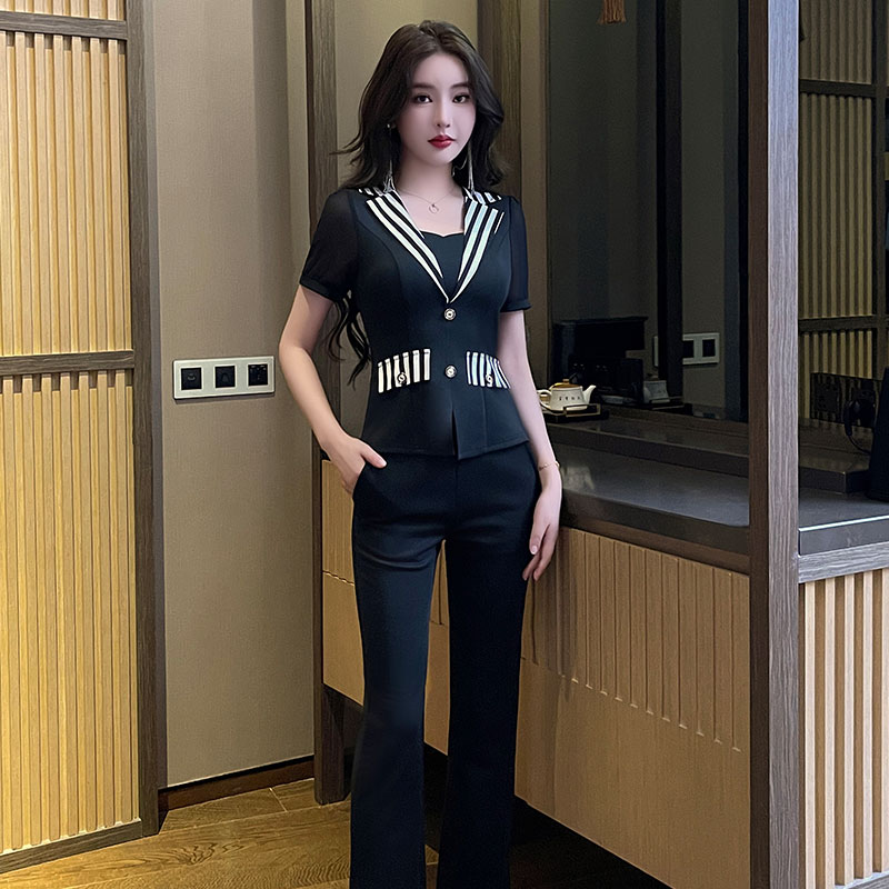 dj长裤工衣足疗店足浴技师工作服