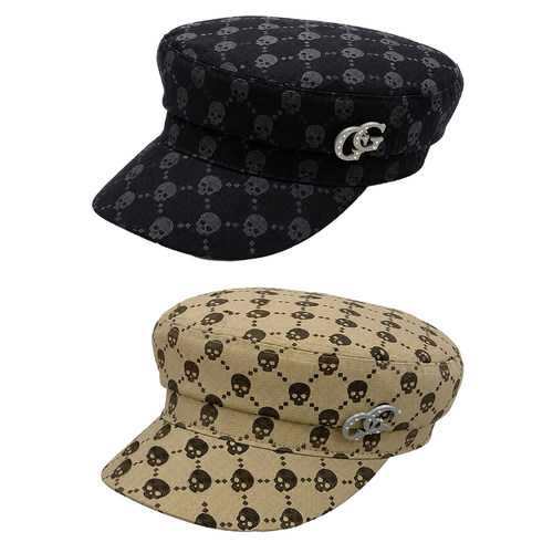 FOURFORTY SKULLCCI SAILOR HAT 鸡涌欧巴爱带的 恶搞骷髅报童帽