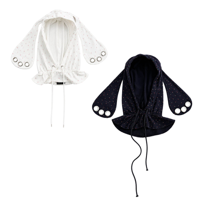 FOURFORTY  BUNNY HAT NEWJEANS风 韩系穿搭碎花兔耳帽