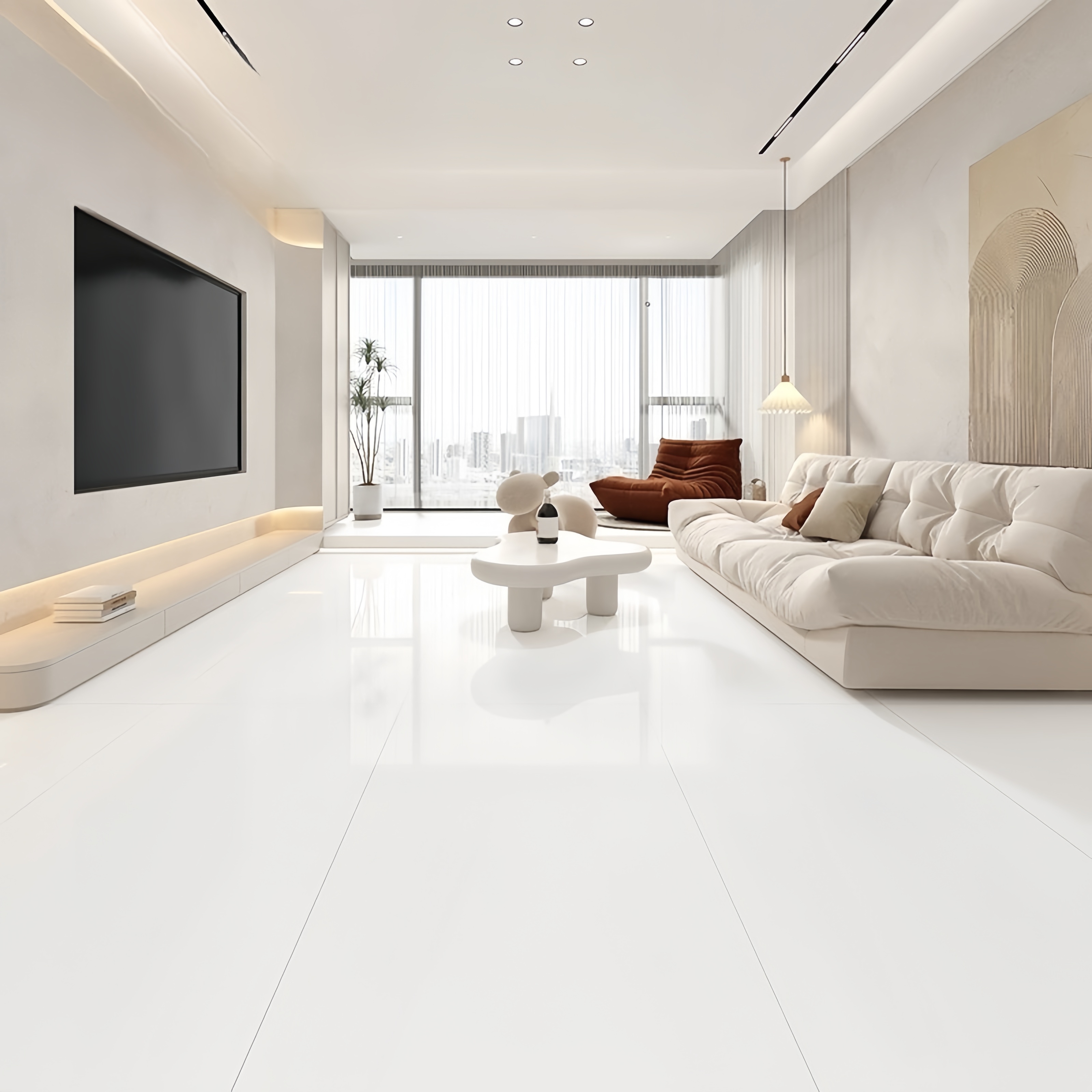 佛山超白胚天鹅绒亮光瓷砖