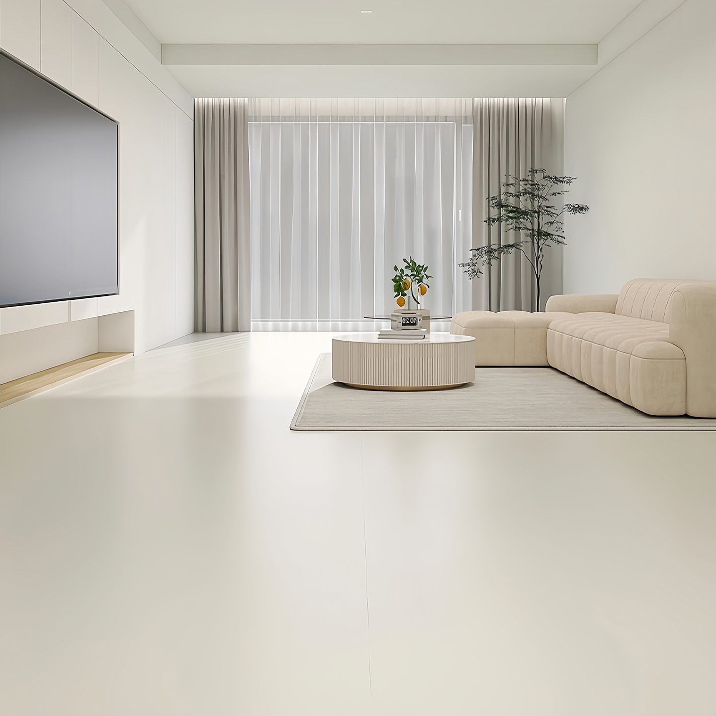 佛山金丝绒超防污柔光砖瓷砖800x800客厅超白胚奶白色奶油风地砖