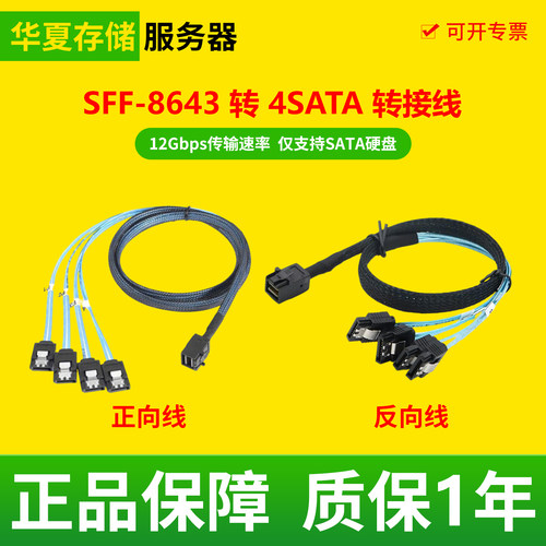 8643转4SATA高速硬盘转接延长线