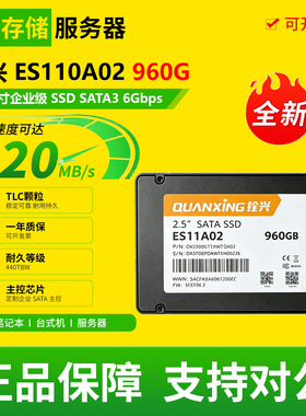 全新QUANXING 铨兴 ES110A02 960G 2.5英寸企业级SSD高速固态硬盘