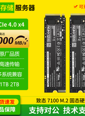 致态TiPlus7100 1T 2T容量M.2 PCIe4.0 NVMe高速拆机二手固态硬盘