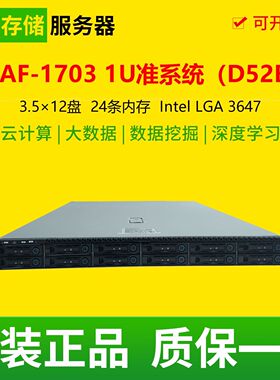 广达D52B NetApp NAF-1703 准系统2.5寸12盘机架式服务器双路6138