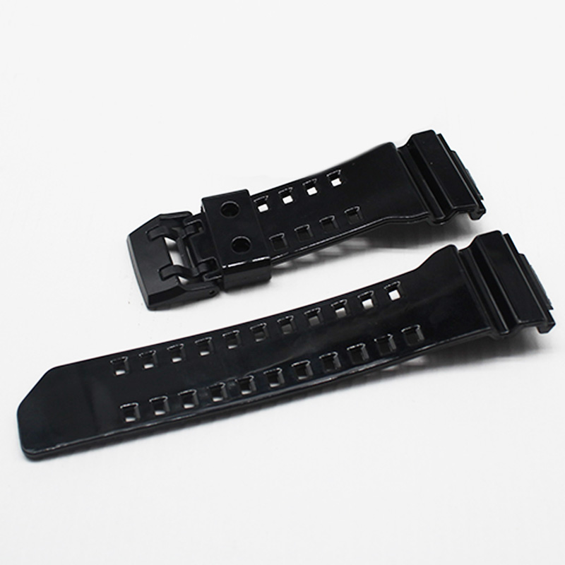适合GA-400-1GBA-400黑金黑武士手表带配件树脂表带表链