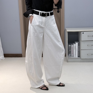 弯刀牛仔长裤 JeansD986 高腰宽松白色无弹酷飒美式 2026新款 1春季