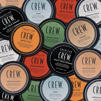 americancrew造型背头发蜡发油