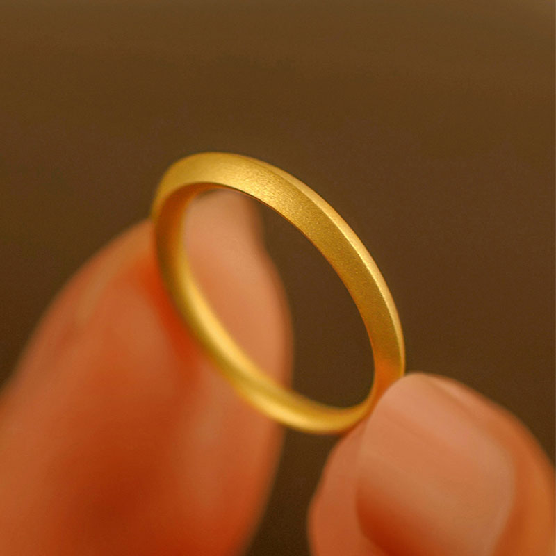 刀锋之恋戒婚戒情侣对戒结婚金素圈女设计小众时尚新款男镀银指环