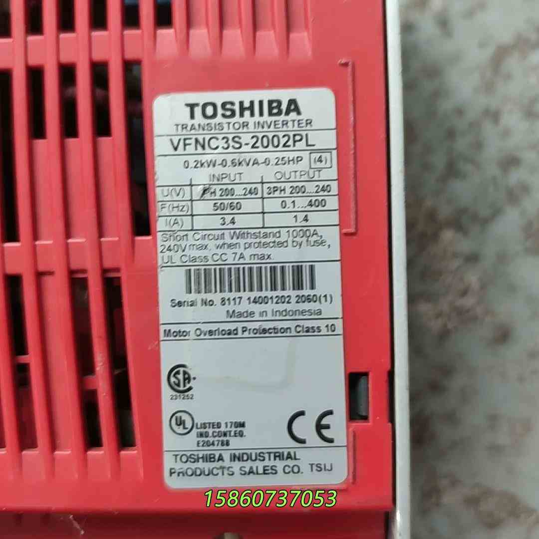 东芝VF-n3C变频器 VFNC3S-2007PL 0.75议价