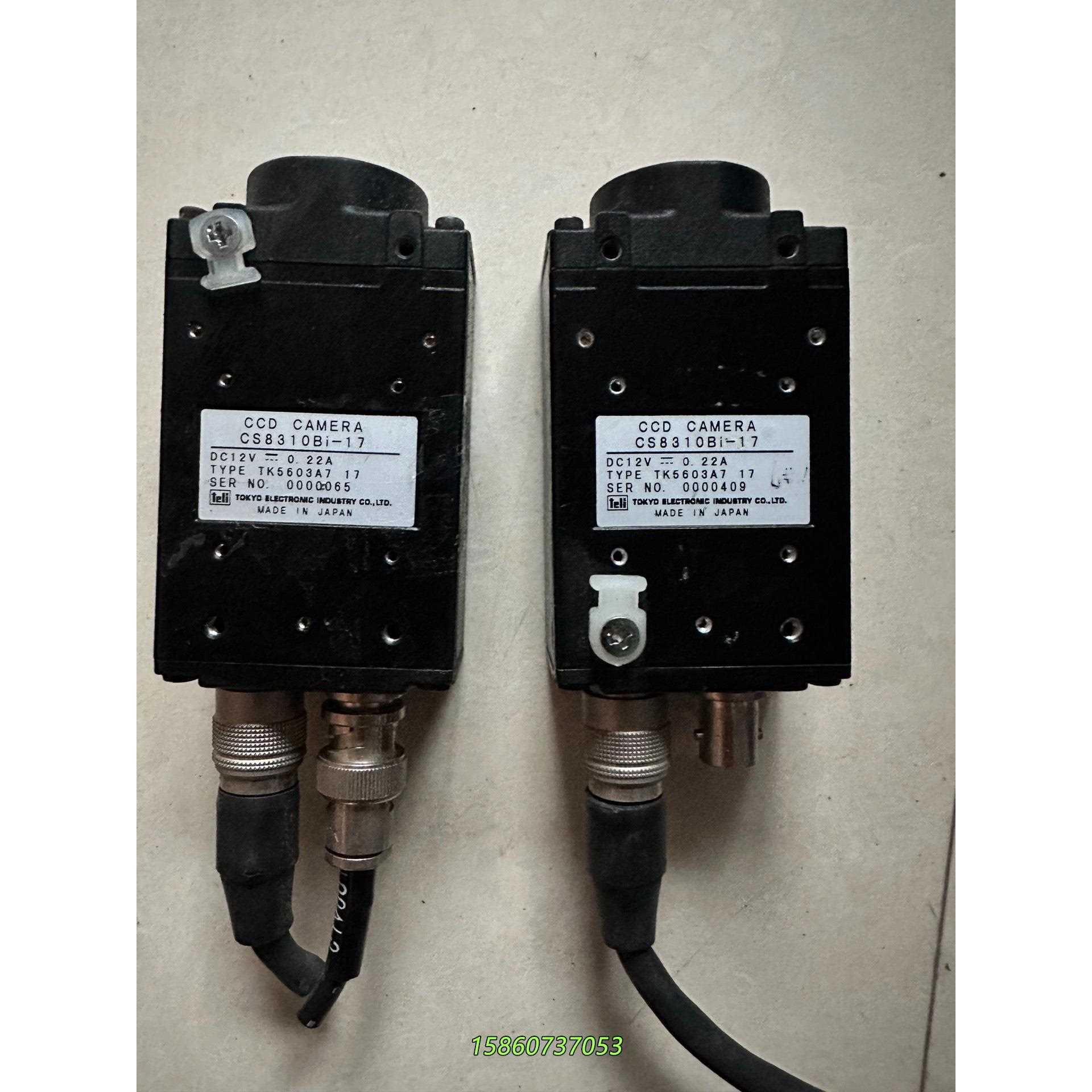CCD相机CS8310BI-17，2个，成色一般，感兴议价