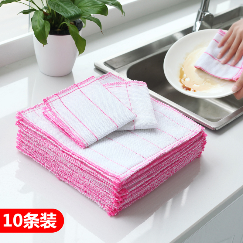 加厚吸水去油抹布10条