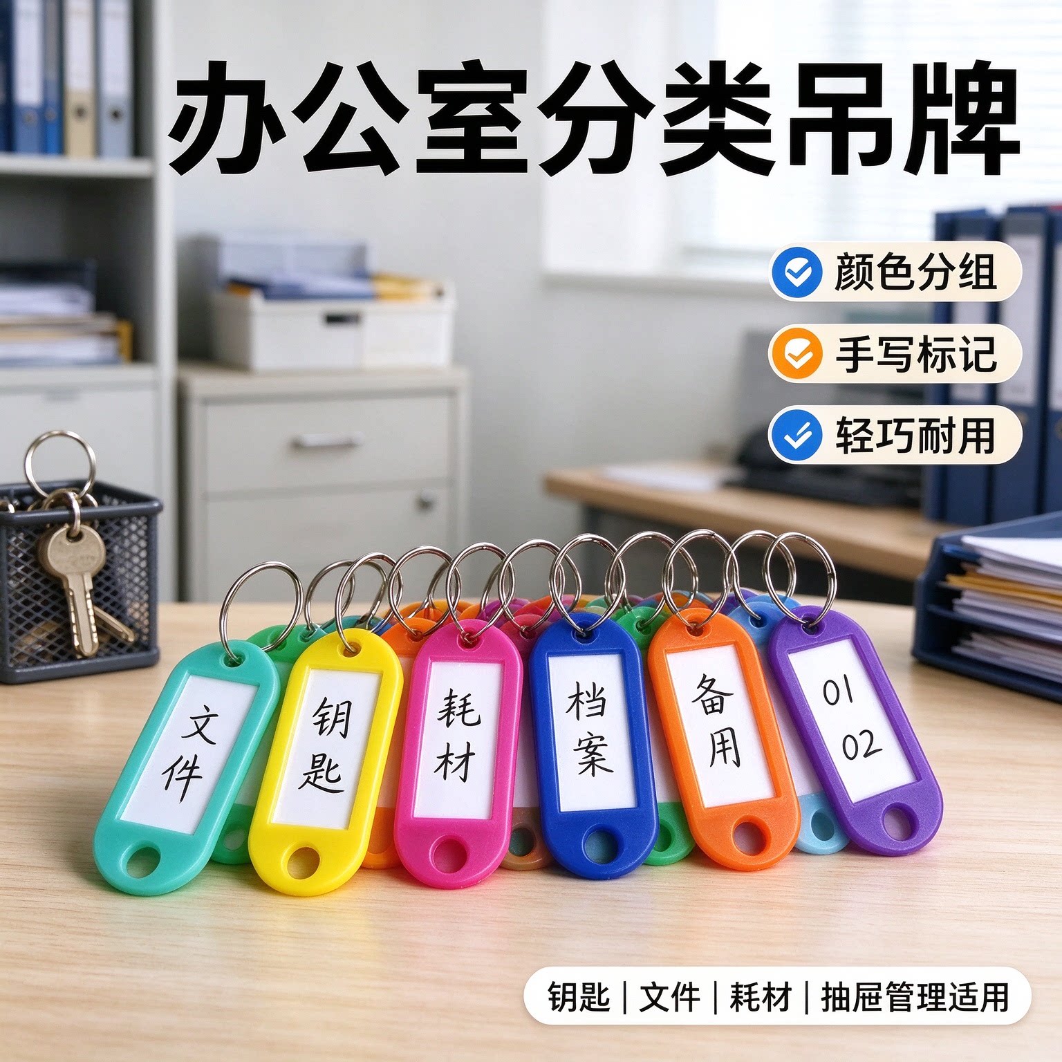 可书写牌号码纸标记贴钥匙标签