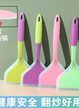 一体煎饼硅胶铲烙饼耐高温油铲不伤锅烘焙铲刮刀日系紫色玉子烧铲
