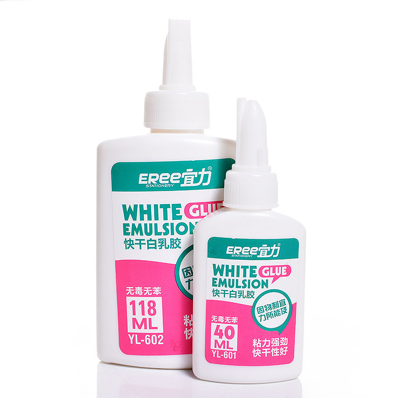 白胶白乳胶手工木工胶水手艺白胶学生diy模型贴纸可水洗速干粘木