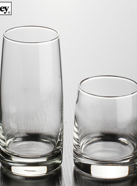 加厚玻璃果汁杯水杯大容量酒杯透明玻璃耐热杯子奶茶杯专用杯圆形