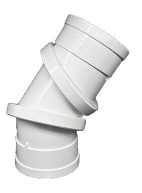 P3vc双向旋转万可能直通60度调弯头110排水管跨桥弯曲直通