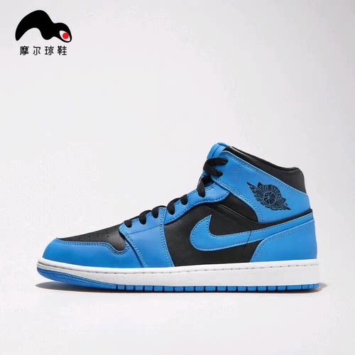 AIRJORDAN1MIDAJ1黑蓝运动鞋