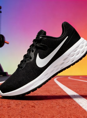 耐克 NIKE REVOLUTION 6男子跑步鞋轻便训练运动DC3728-003