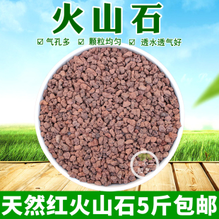 火山石岩颗粒天然红色多肉仙人球花铺面石拌土鱼缸水族箱过滤材料