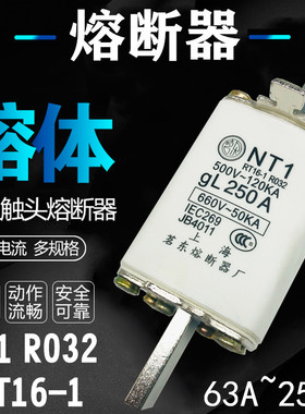 上海茗东熔断器 保险 熔体熔芯RT16-1 R032 NT1-gL160A 200A 250A