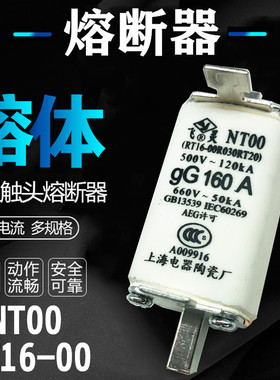 飞灵熔断器 保险熔芯 熔体RT16-00 R030 RT20 NT00-gG 160A 125 A