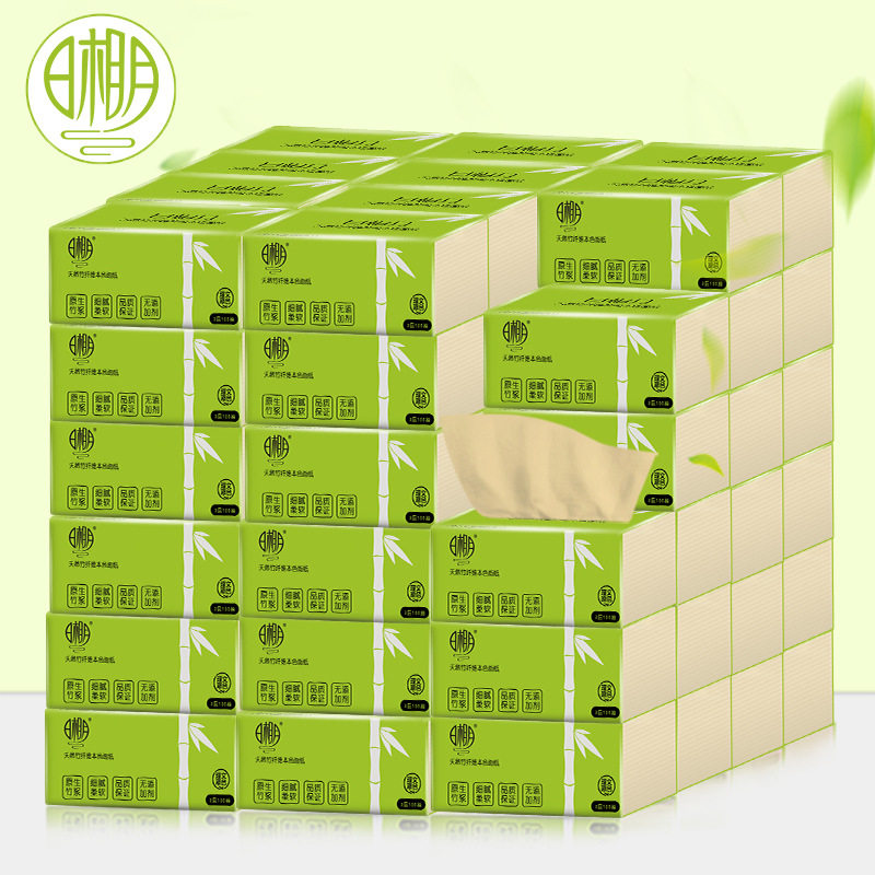 日相月抽纸3层竹纤维擦手纸大规常规湿巾