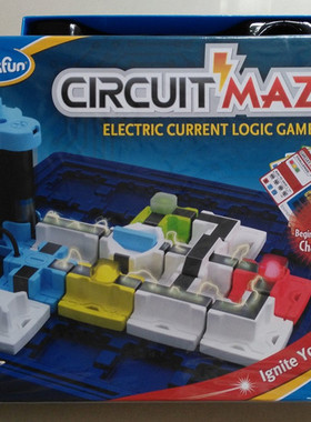 送电池美国thinkfun儿童益智力玩具电路迷宫3D立体8-15岁