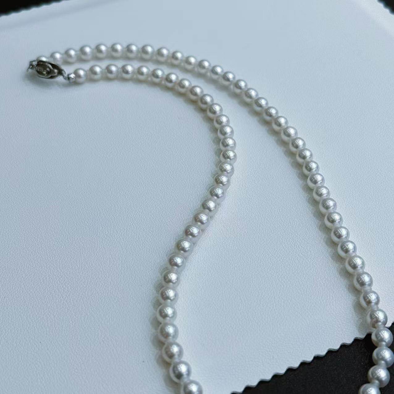 【书婷专享】5-6mm元宝扣满串淡水珍珠项链S925银