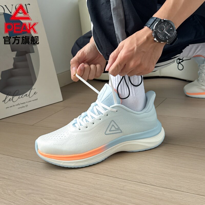 匹克态极舒跑3代2025春季轻便软底双网缓震百搭耐磨回弹运动跑鞋