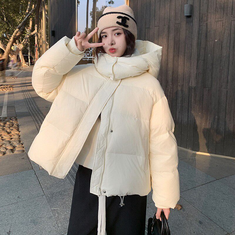 2025秋冬短款女士羽绒服棉服加厚时尚棉衣韩版宽松设计感棉袄外套