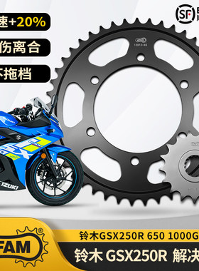 进口AFAM牙盘铃木GSX250R/GSX650DL250GSX1000改装GW250抗磨降噪