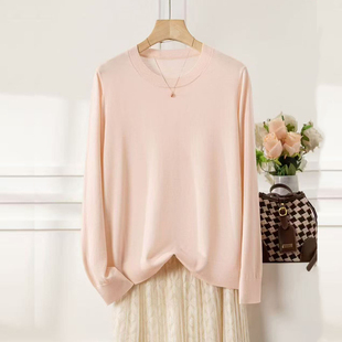 正品高支纱精仿纯毛毛衣羊毛衫女半高领薄针织打底衫抗起球不掉色