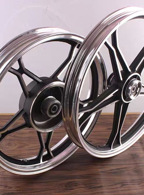 适用豪爵太子HJ125-8铃木太子国产GN125摩托车前后钢圈轮毂总成