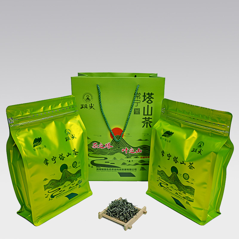 湖南常宁塔山茶雨后茶瑶尖牌绿茶高山茶炒青绿茶毛尖自己喝250克