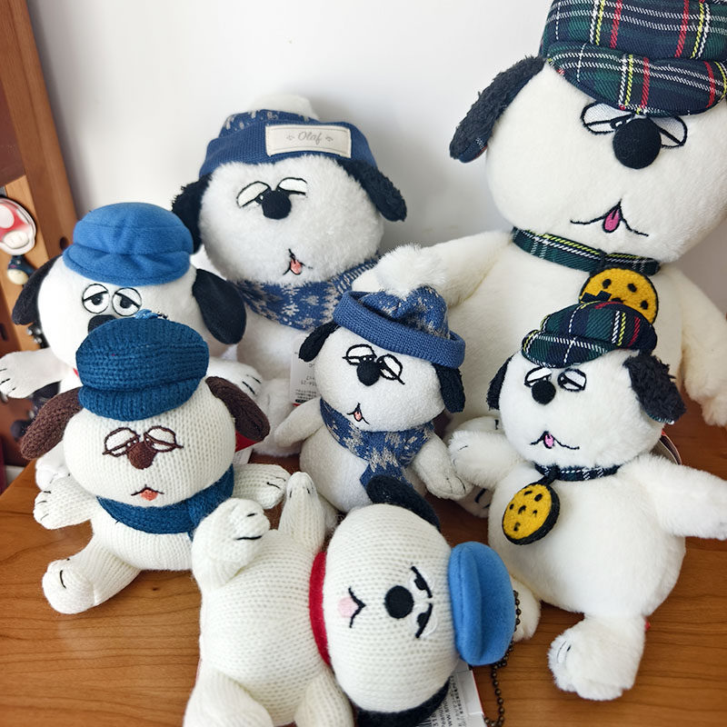 日本正版peanuts奥拉夫可爱毛绒挂件玩偶 现货