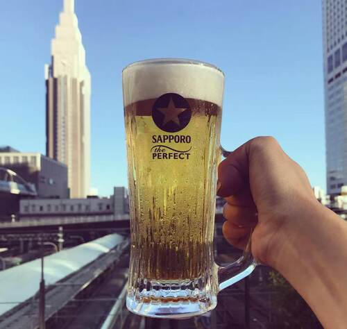 日本sapporo札幌啤酒 perfect 生啤酒杯玻璃杯扎啤杯