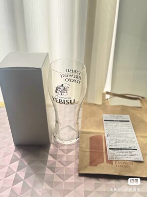 日本YEBISU惠比寿博物馆限定啤酒杯带原装盒